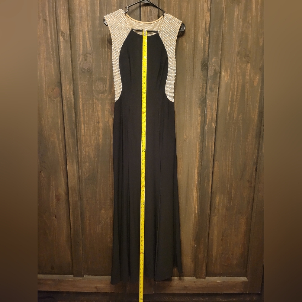 Xscape Black and Silver Maxi Dress - Picture 5 of 7